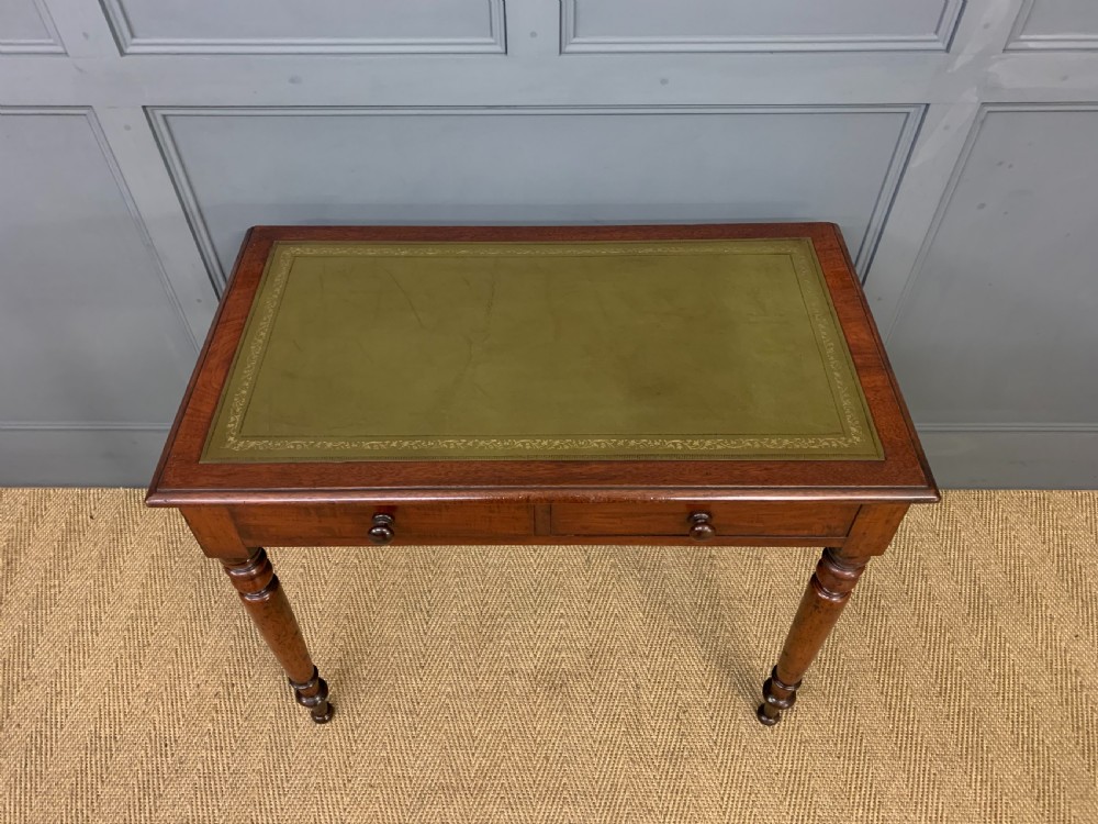 Victorian Mahogany 2 Drawer Writing Table View III