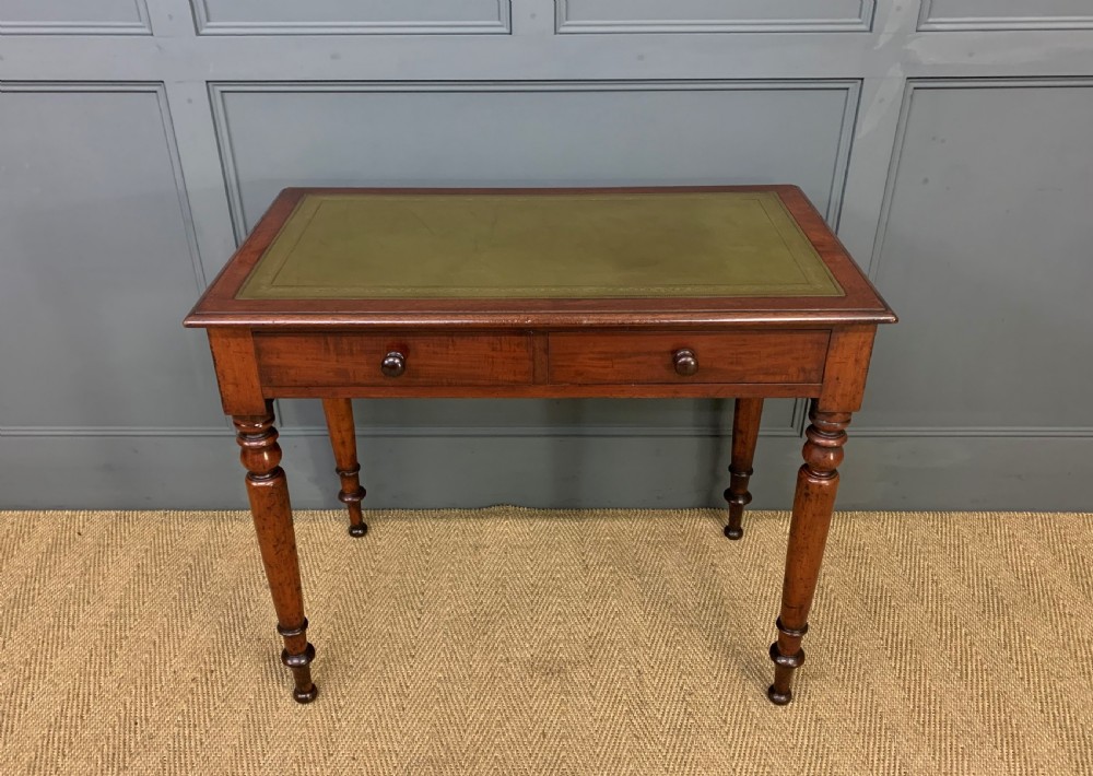 Victorian Mahogany 2 Drawer Writing Table View VI