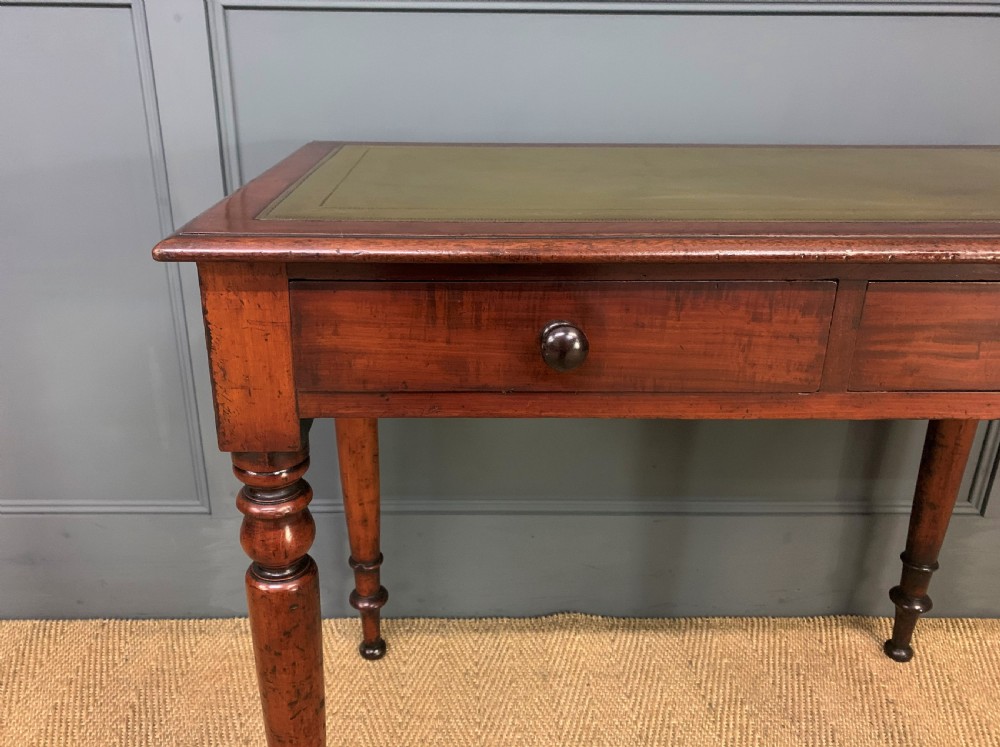 Victorian Mahogany 2 Drawer Writing Table View VII