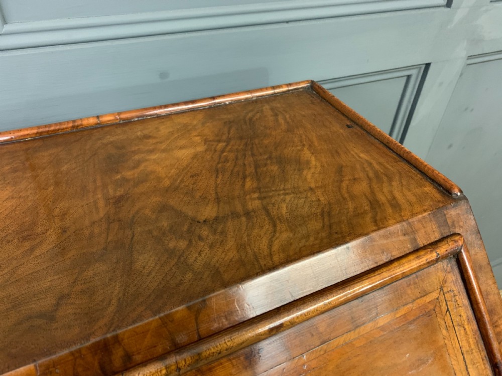 George I Style Burr Walnut Bureau View VIII