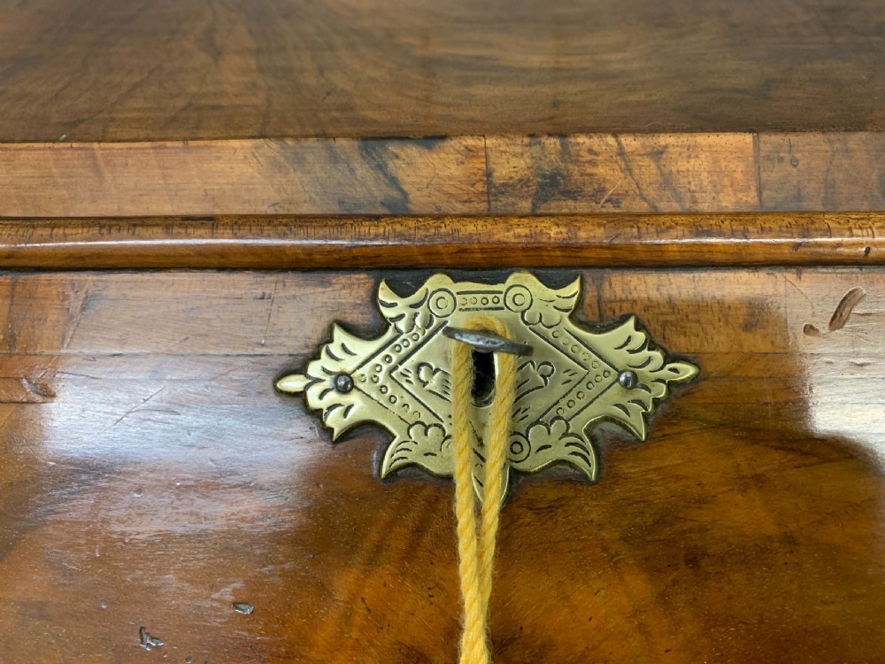 George I Style Burr Walnut Bureau View XI