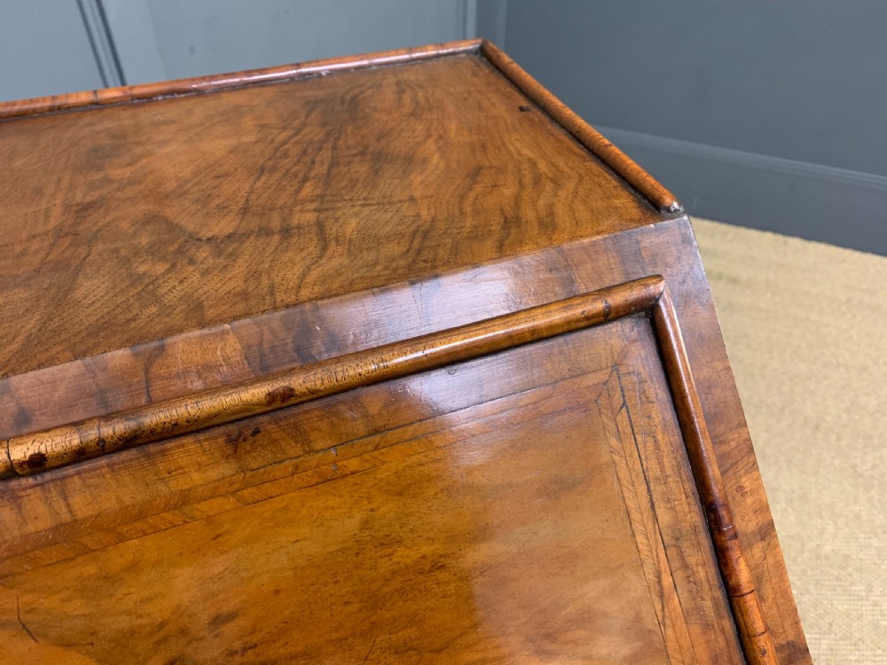 George I Style Burr Walnut Bureau View XIII