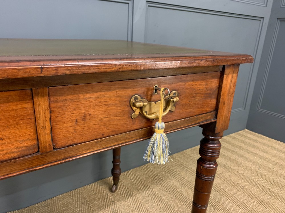 Victorian Walnut 2 Drawer Writing Table View III