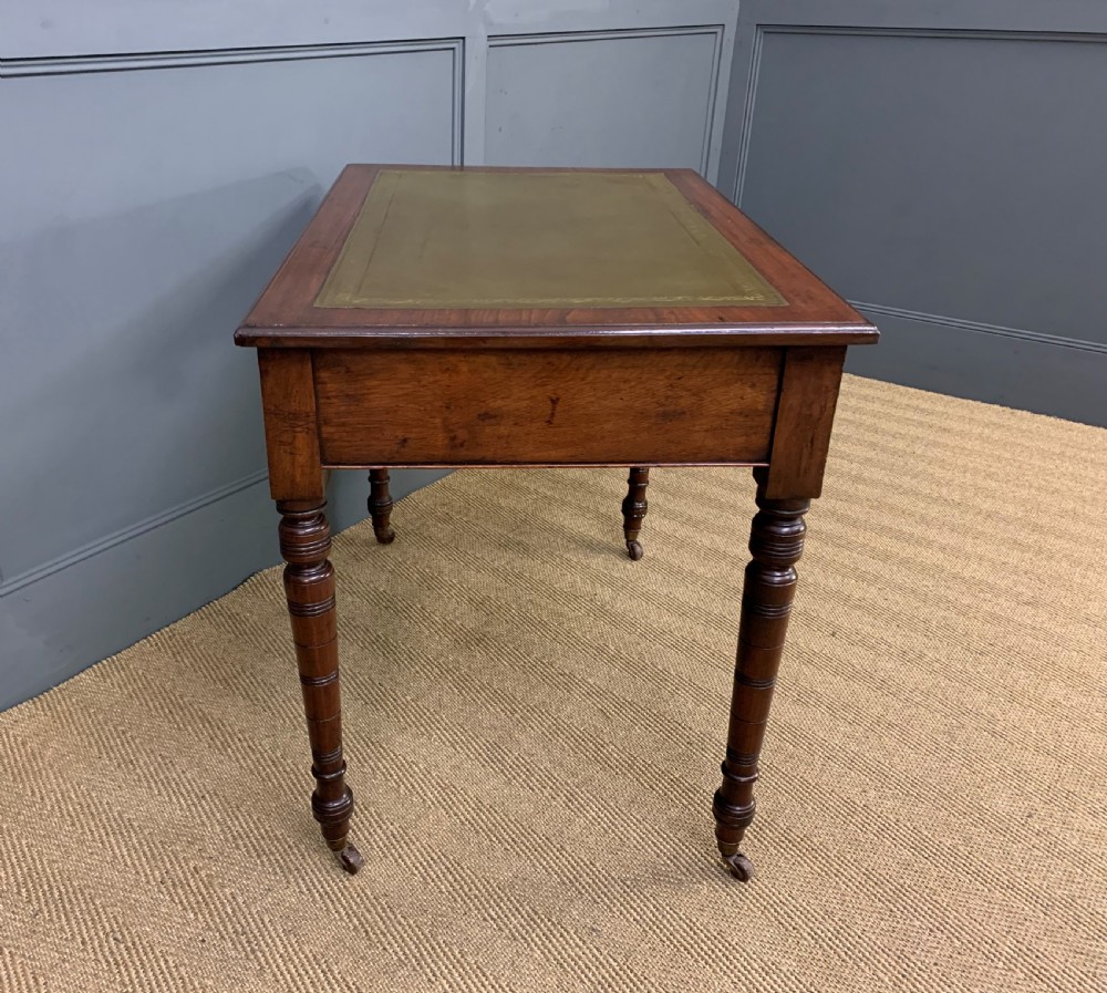 Victorian Walnut 2 Drawer Writing Table View X
