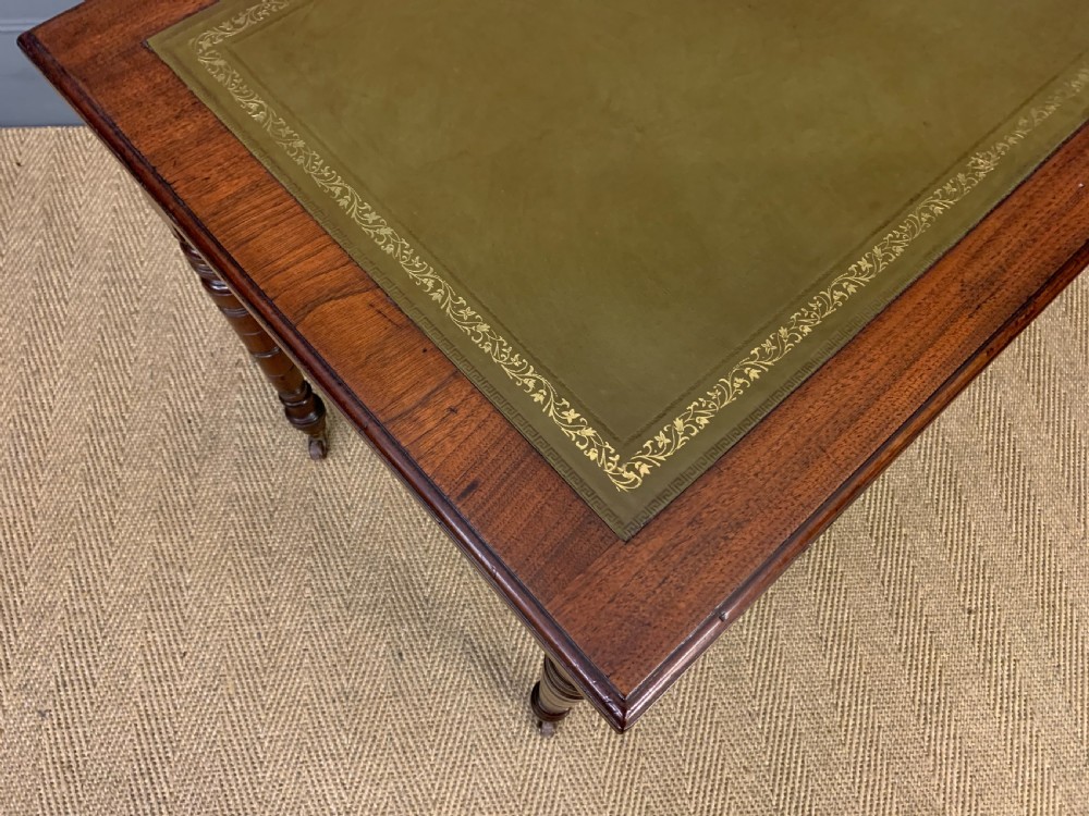 Victorian Walnut 2 Drawer Writing Table View XI