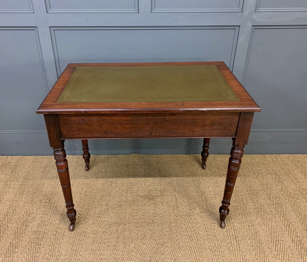 Victorian Walnut 2 Drawer Writing Table View XV