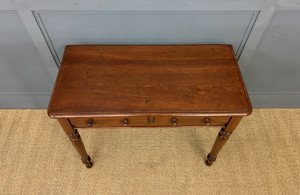 Victorian Mahogany 2 Drawer Side Table View II