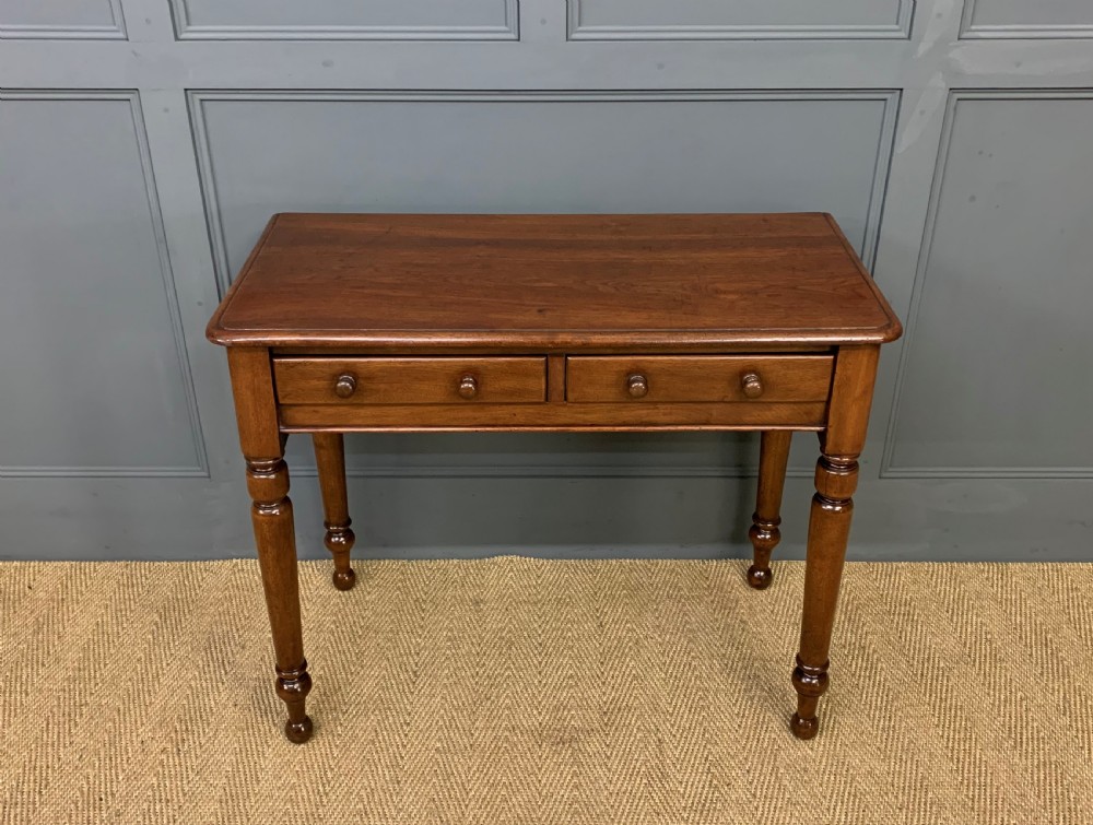 Victorian Mahogany 2 Drawer Side Table View VI