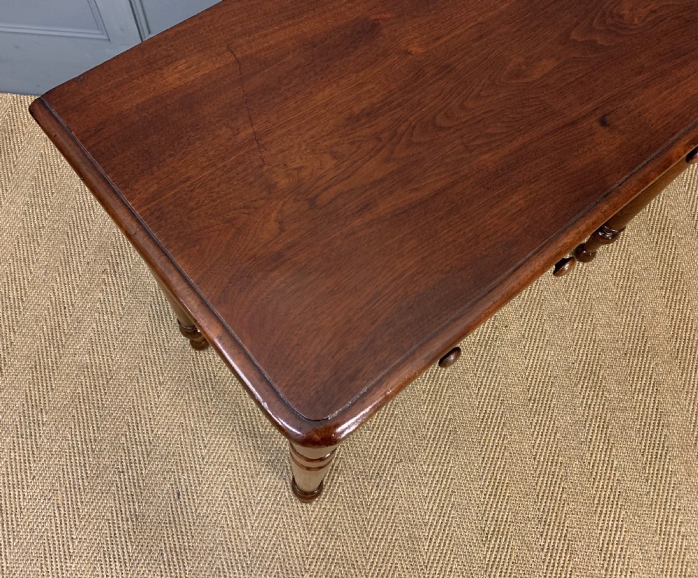Victorian Mahogany 2 Drawer Side Table View X