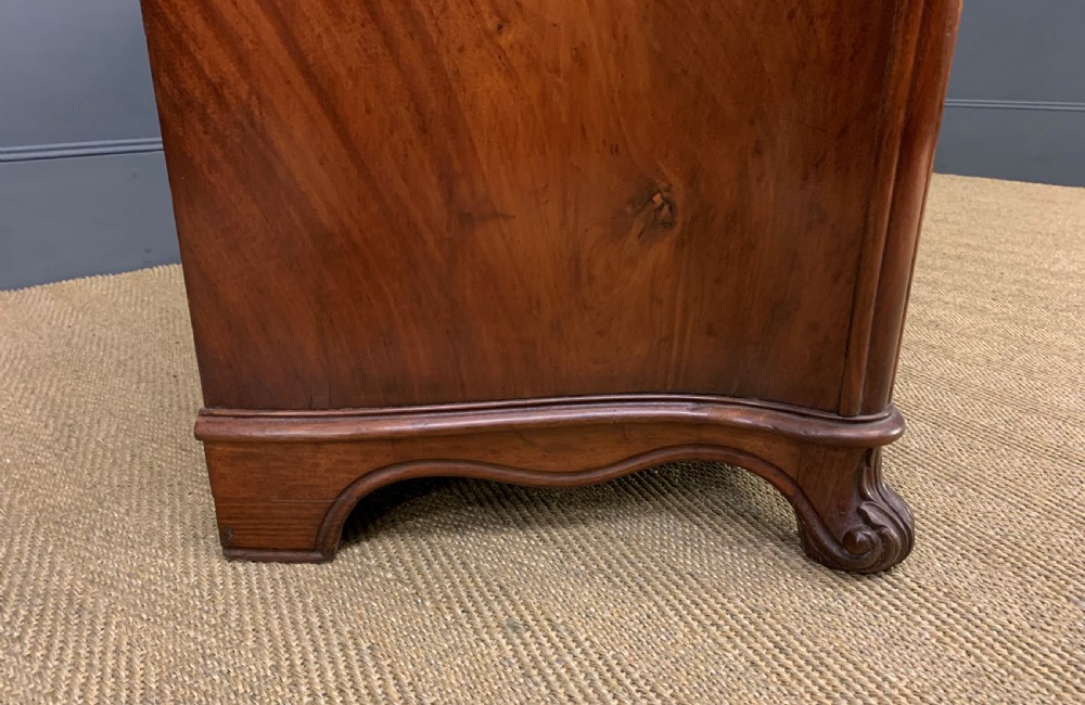 19th Century French Flame Mahogany Commode View XVIII