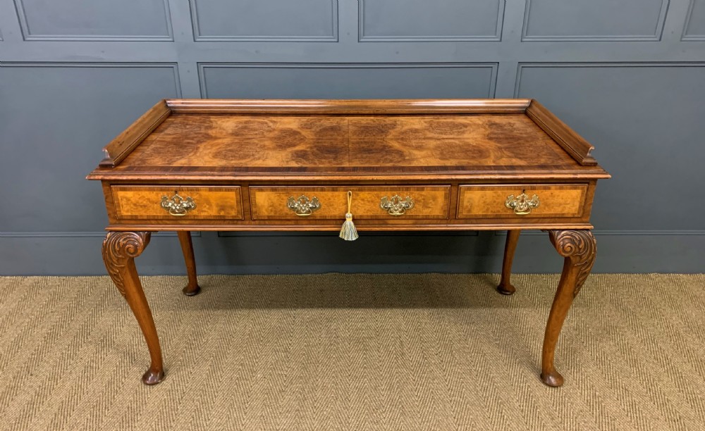 Burr Walnut Table View VI