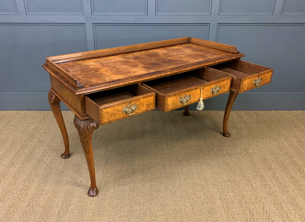 Burr Walnut Table View XIII