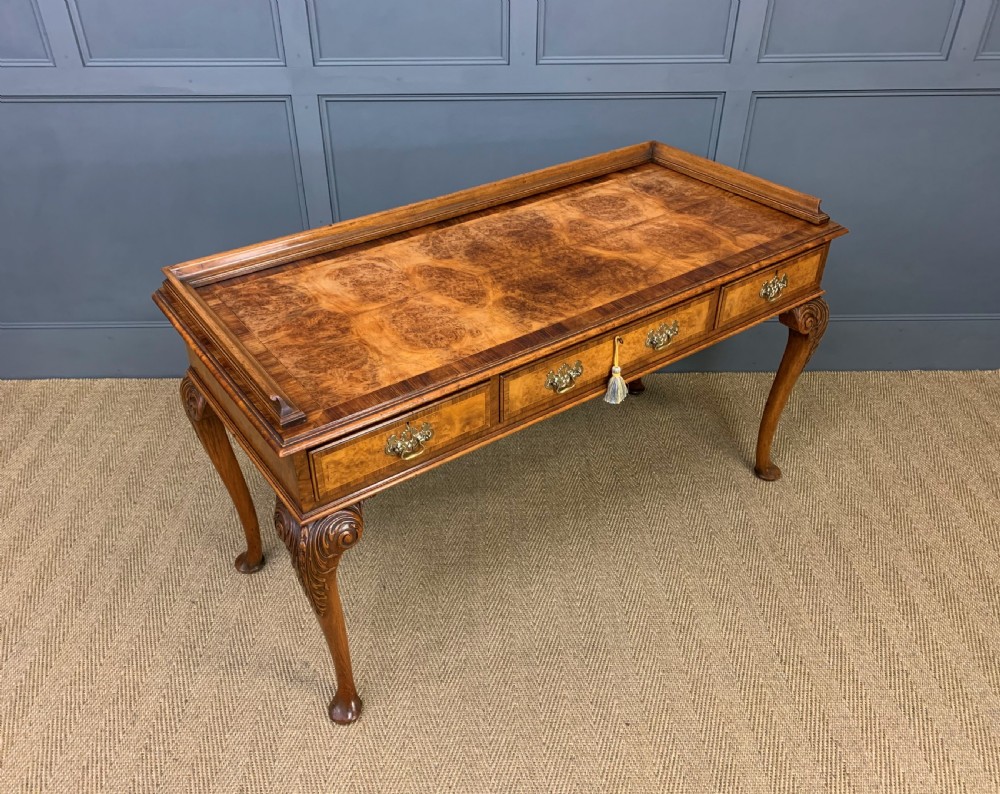 Burr Walnut Table View XIV