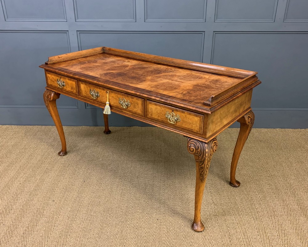 Burr Walnut Table View XV