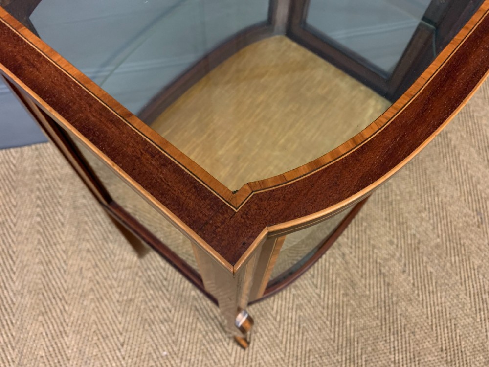 Edwardian Inlaid Mahogany Bijouterie Cabinet View VIII