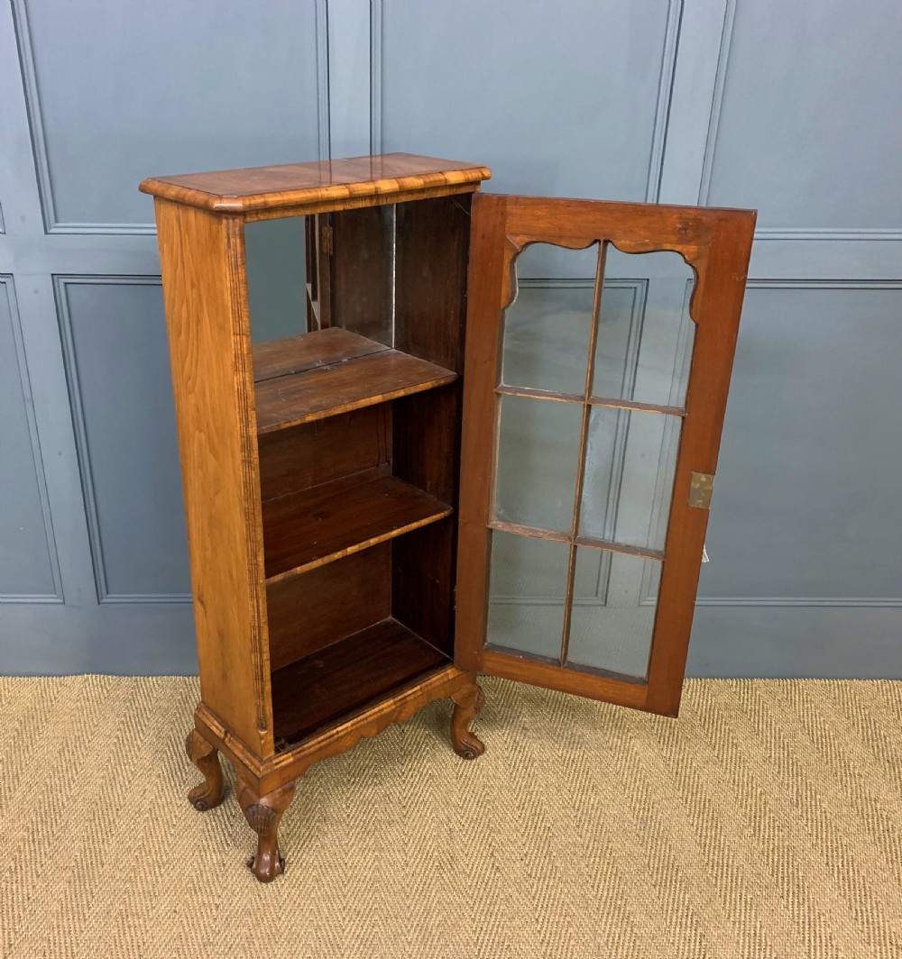 Small Burr Walnut Bookcase View IV
