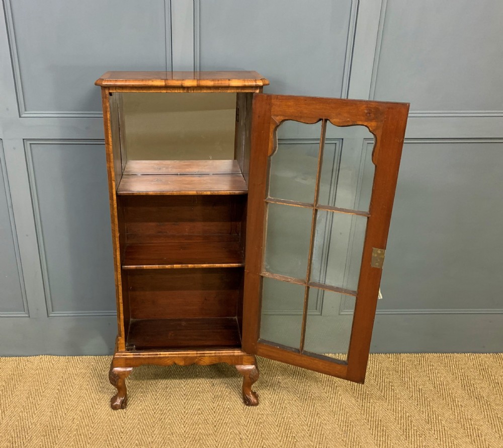 Small Burr Walnut Bookcase View XIV