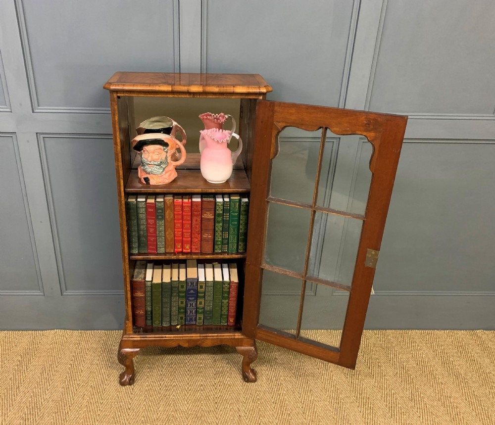 Small Burr Walnut Bookcase View XV