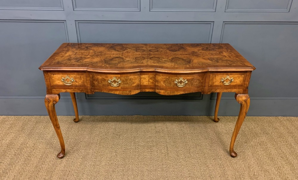 Burr Walnut Table View VI