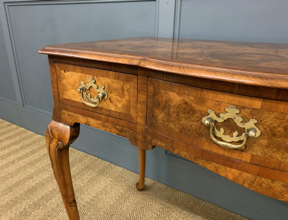 Burr Walnut Table View IX