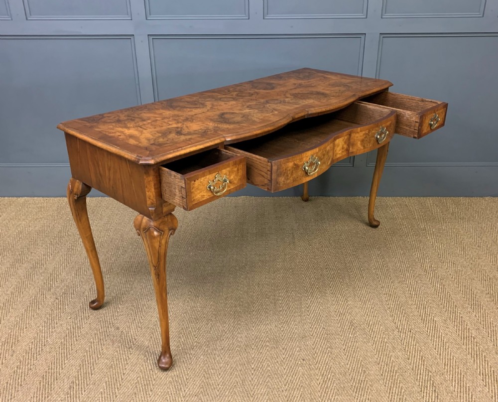 Burr Walnut Table View XIII