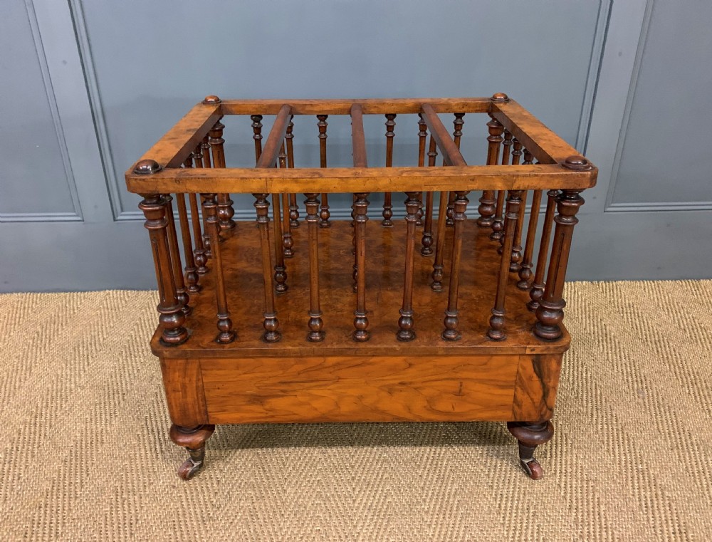 Victorian Burr Walnut Canterbury View V