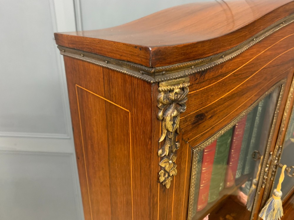 Floral Marquetry Inlaid Bonheur Du Jour View XVIII
