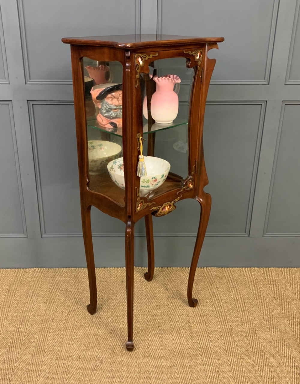 Art Nouveau Mahogany Vitrine