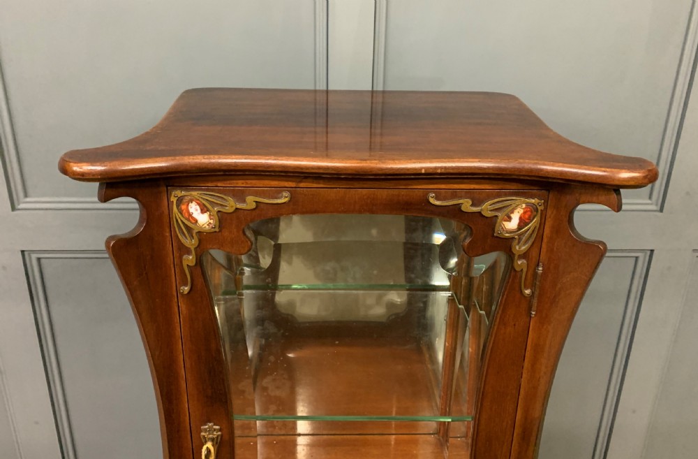 Art Nouveau Mahogany Vitrine View VII