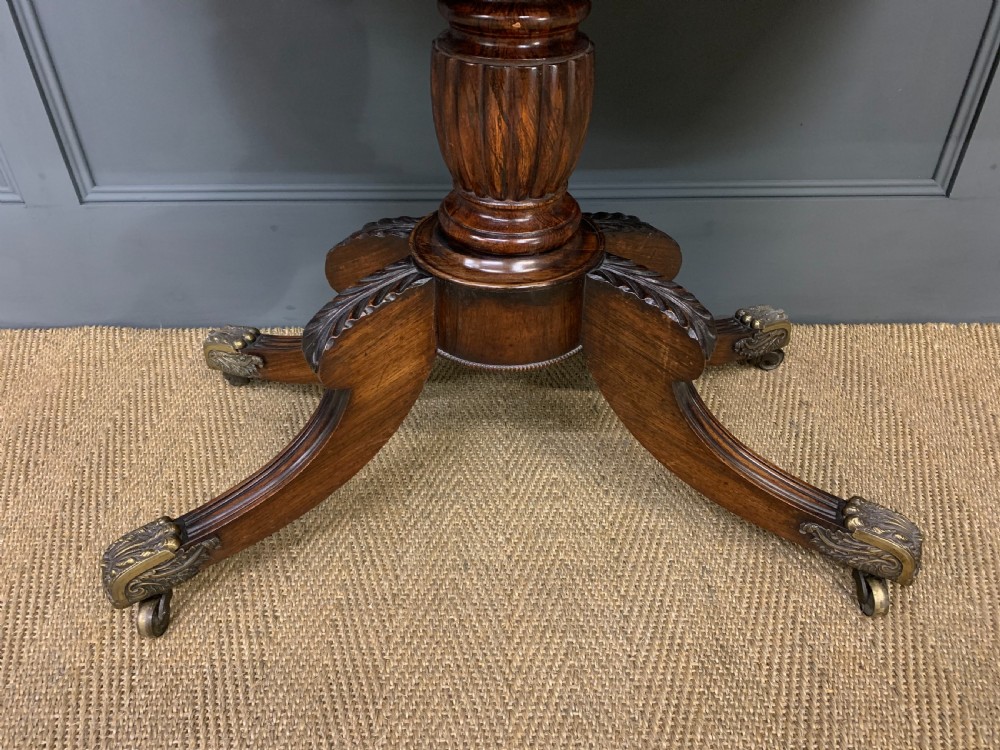 Regency Inlaid Rosewood Card Table View II
