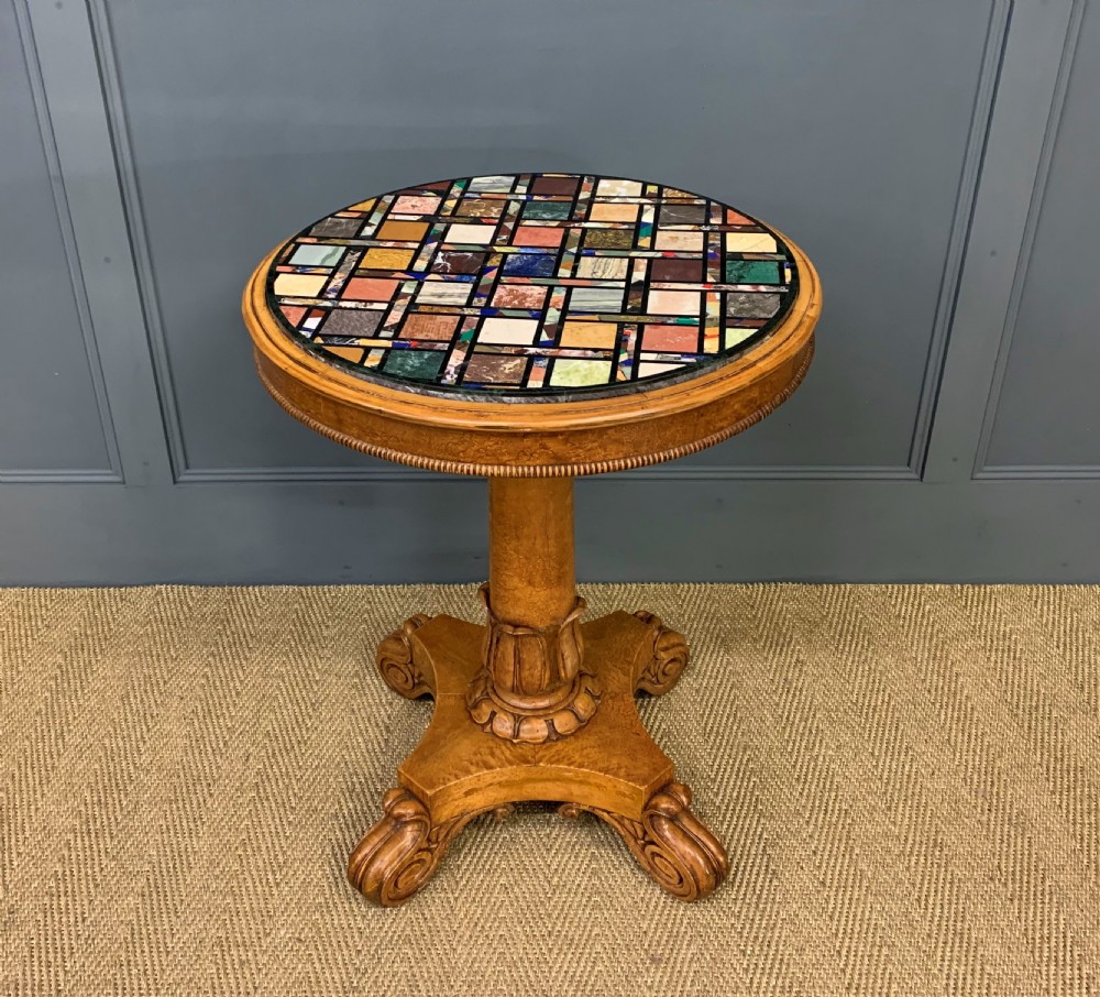 William IV Marble Specimen Top Table