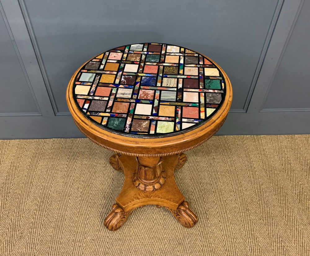 William IV Marble Specimen Top Table View VI