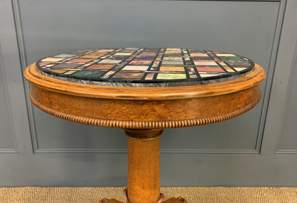 William IV Marble Specimen Top Table View IX