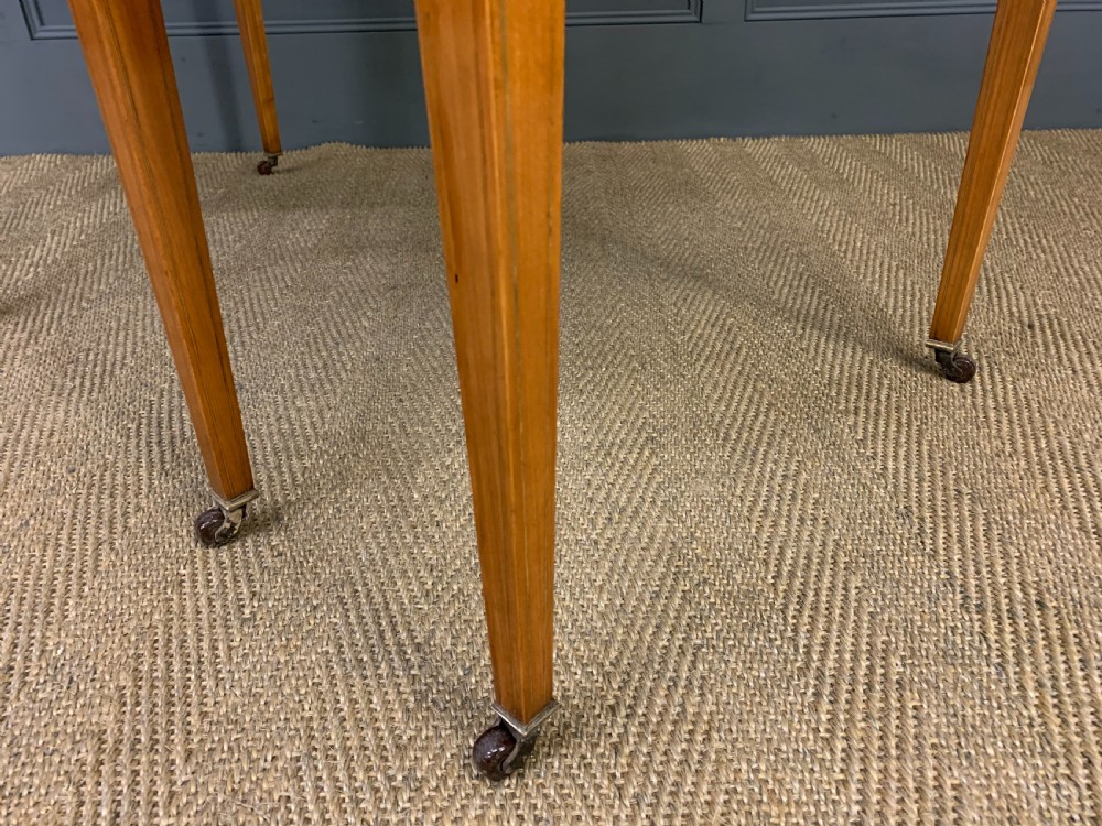 Inlaid Satinwood Carlton House Desk by Jas Shoolbred View XXIV