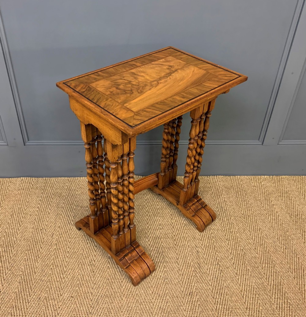 Nest of 4 Burr Walnut Tables View VIII