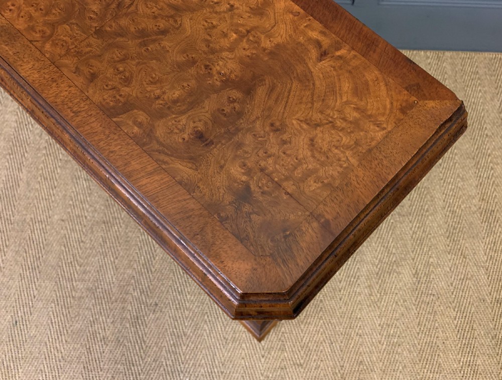 Burr Walnut Bookcase or Side Cabinet View V