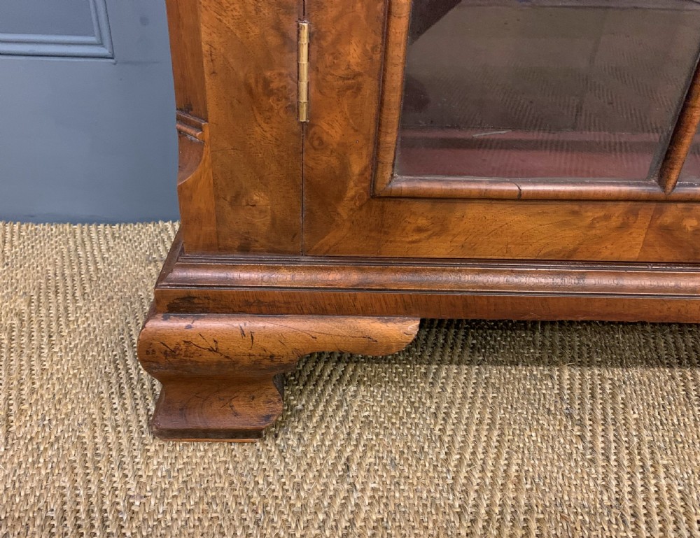 Burr Walnut Bookcase or Side Cabinet View XII