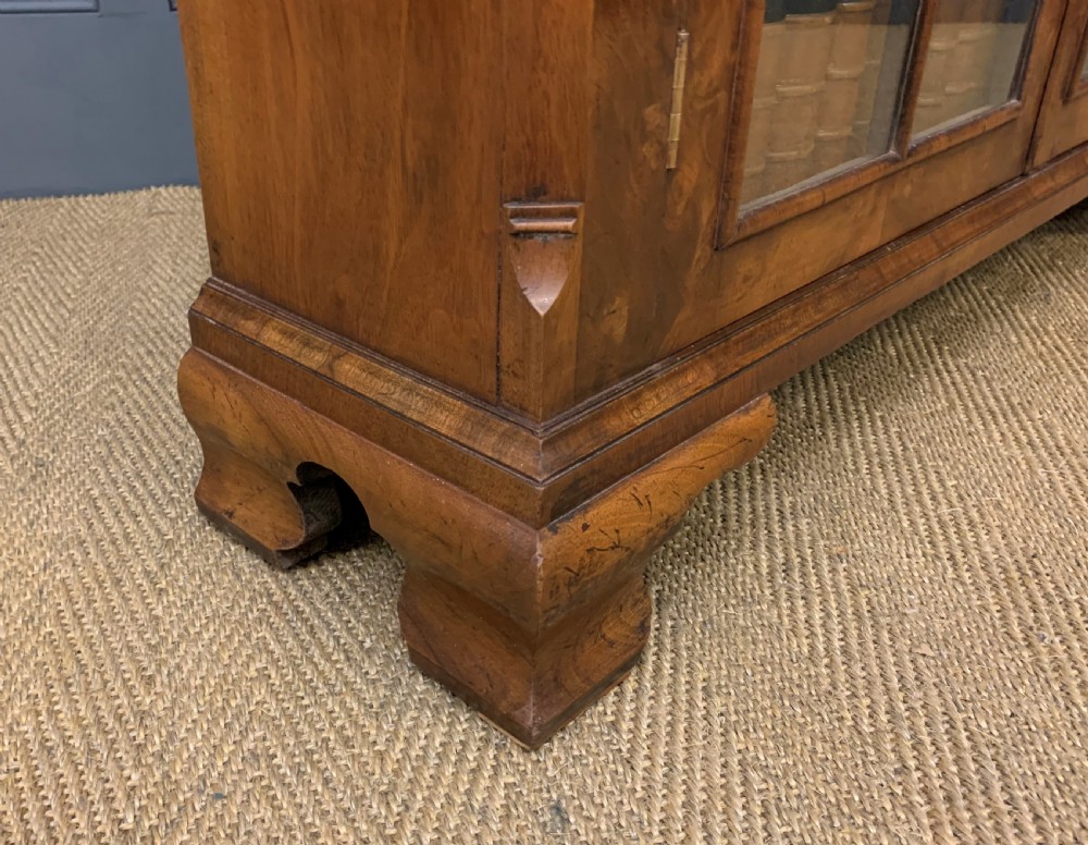 Burr Walnut Bookcase or Side Cabinet View XVI