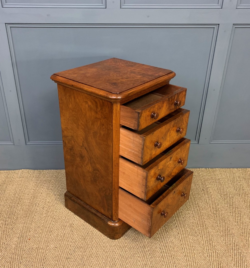 Pair of Burr Walnut Bedside Chests by Heal and Son View XVI