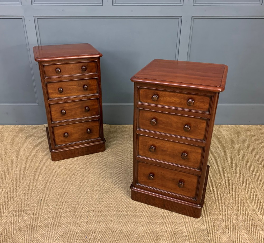 Pair of Victorian Mahogany Bedside Chests