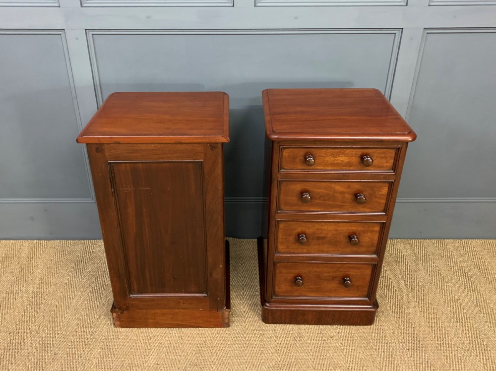 Pair of Victorian Mahogany Bedside Chests View XI