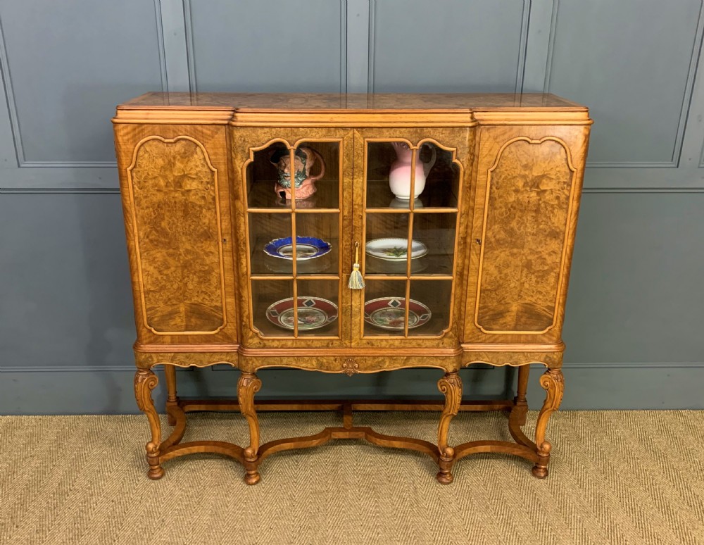 Burr Walnut Side Cabinet View IV