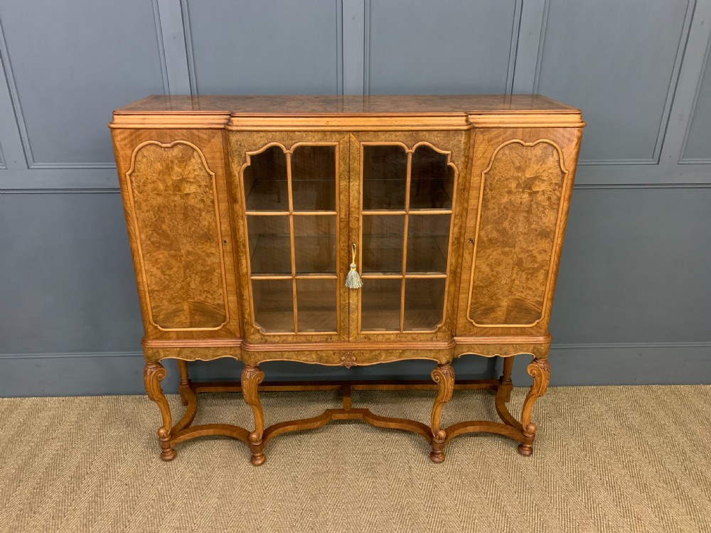 Burr Walnut Side Cabinet View VI