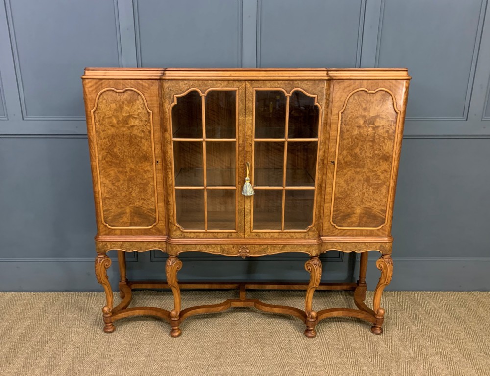 Burr Walnut Side Cabinet View VII