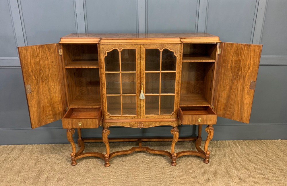 Burr Walnut Side Cabinet View XIV