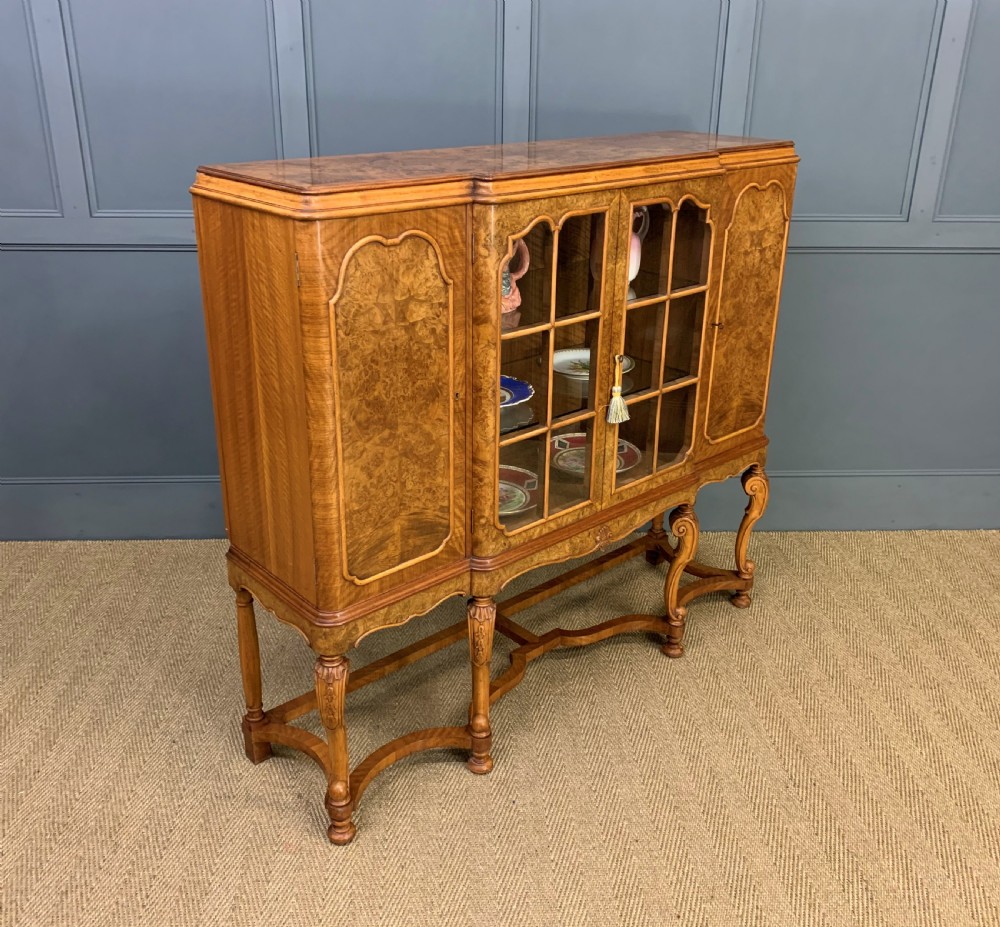 Burr Walnut Side Cabinet View XVII
