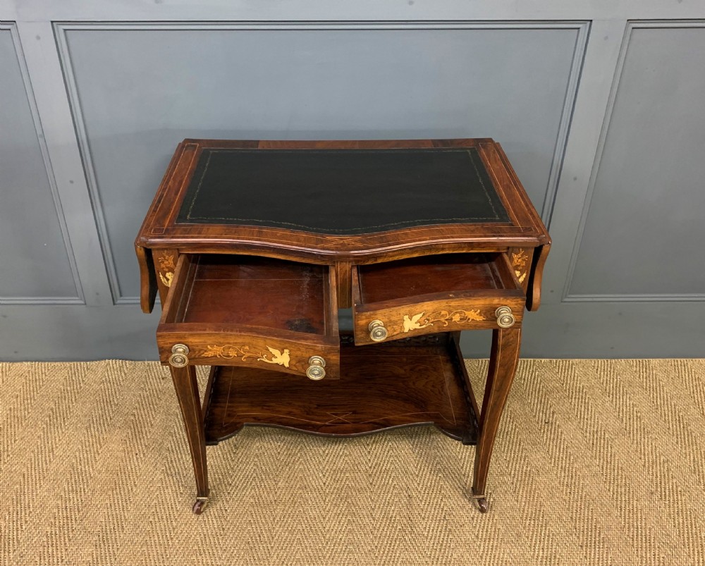 Inlaid Rosewood Flap Table View III