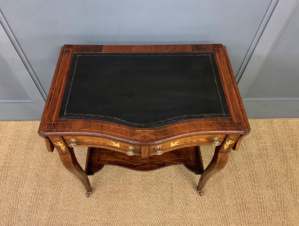 Inlaid Rosewood Flap Table View VI