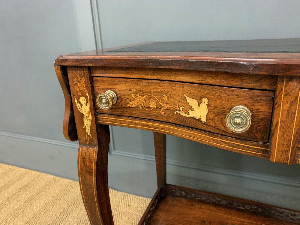Inlaid Rosewood Flap Table View VIII