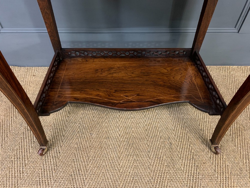 Inlaid Rosewood Flap Table View XII